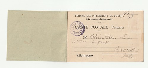 1914 prisonnier guerre - de,