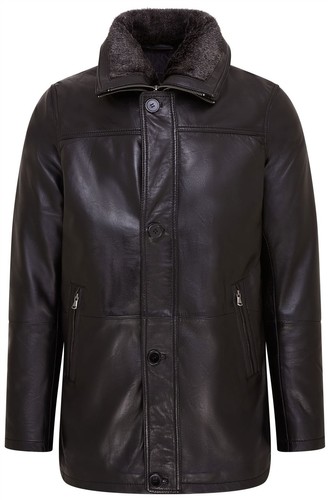 Manteau trench cuir - en,