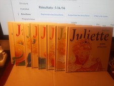 Lot de 8 livres Juliette bon