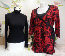 Lot vêtements occasion femme : Tunique, Sous-pull " DPM " - T : 38 / 40