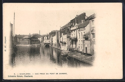 Cpa charleroi vue - prise, du