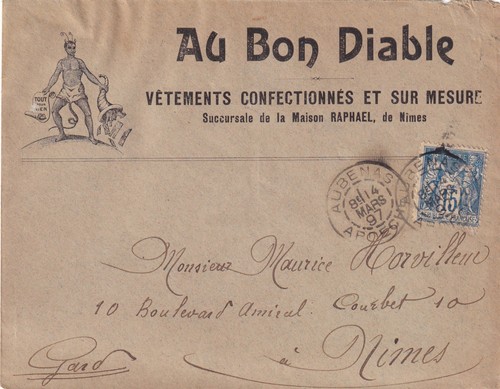 Enveloppe pub 1897 au bon - 🦬enveloppe,