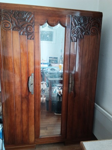 Armoire art déco bois - art,