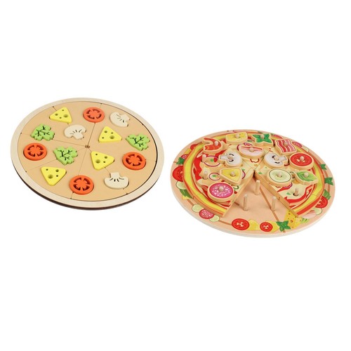 Pizza bois jouet créatif - pizza,