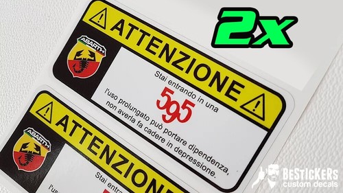 Autocollants attention 500 - 2,