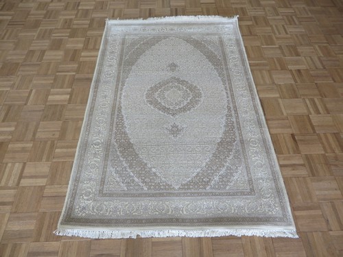 Hand knotted beige mahi - x,