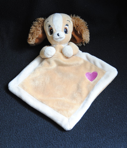 Doudou chien plat beige - , disney