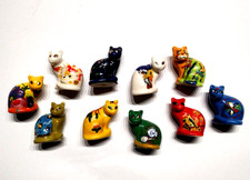 Série complète de fèves LONGWY CHATS 2011 Yeux filet or * 204