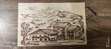 Carte postale en bois -