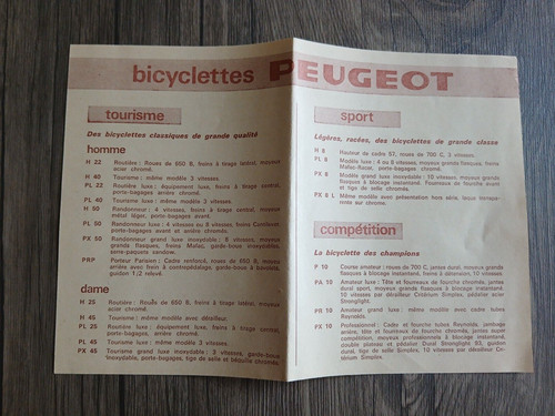 Publicité peugeot vélo - publicité,