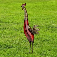 Fer Coq Ornement Statue