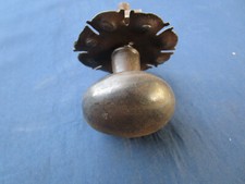 Bouton champignon poignée ronde rosace ouvragée fer forgé ancienne dia. 5 cm