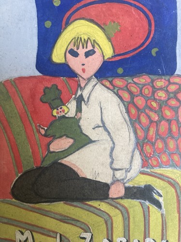 Peinture papier portrait mado - papier,