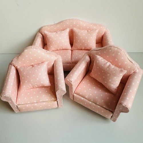 Dollhouse miniature sofa - 1:12,
