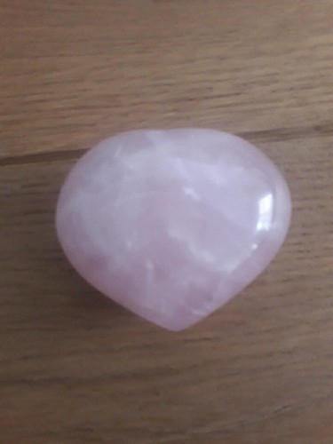 Coeur quartz rose de - rose,
