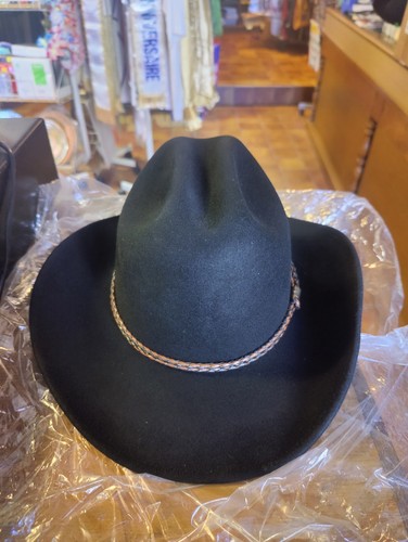 Chapeau cowboy feutre noir - de,
