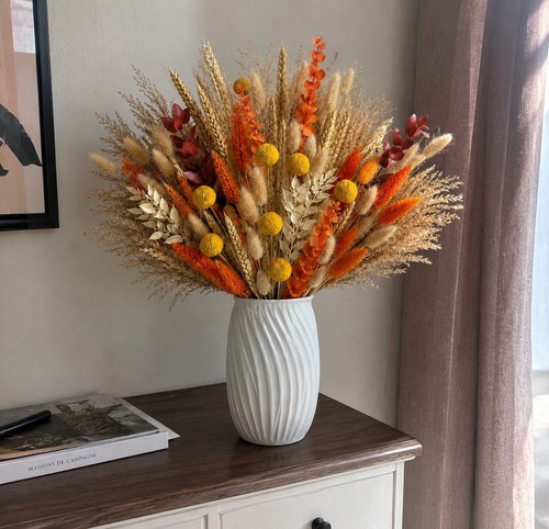 Lot 100 tiges fleurs séchées - 100,