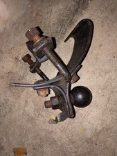 VINTAGE 1930s 1940s 1950s ACCESSORY CLAMP ON TRAILER BUMPER HITCH Rat Rod 2"Ball