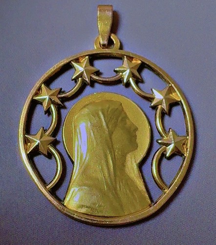 Médaille pendentif vierge - médaille,