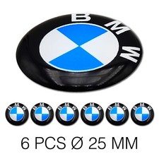 SERIES 6 RESINATED 3D ADHESIVES for BMW diameter 25mm stickers sticker resin logo