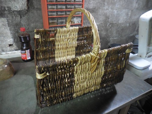 Panier bûches osier - à,