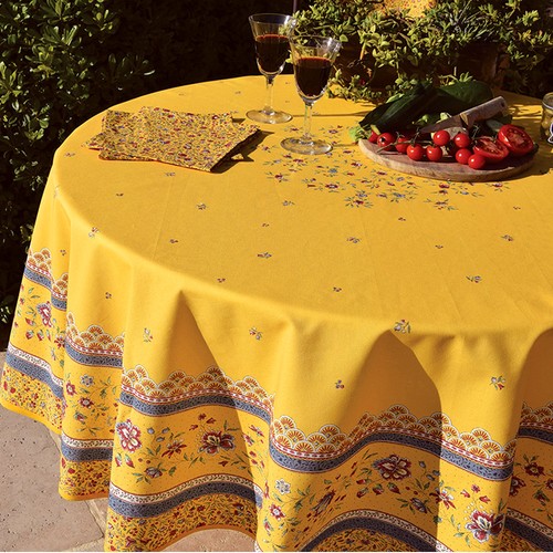 Nappe ronde 1m80 coton enduit - ronde,
