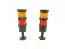 Telemecanique XVB C35  2 Light Indicator Tower Mountable Aluminum Base Lot Of 2