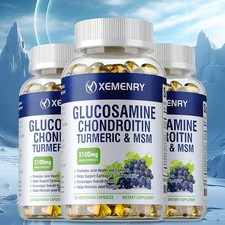 Glucosamine Chondroitin Turmeric & MSM 2100mg - Triple Strength Joint Support