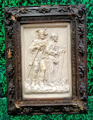 Tableau ancien bas relief - tableau, ancien,