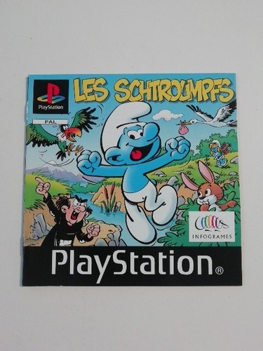 Notice jeu ps1 - jeu, schtroumpfs