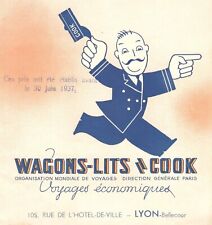 WAGONS LITS COOK Voyages Economique 1937 Illustration Cassandre ECONOMIC TRAVELS