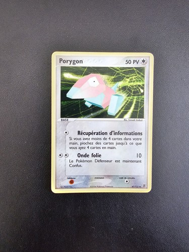 Carte pokémon porygon - carte,