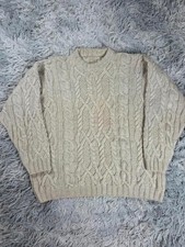 Pull vintage tricot torsadé