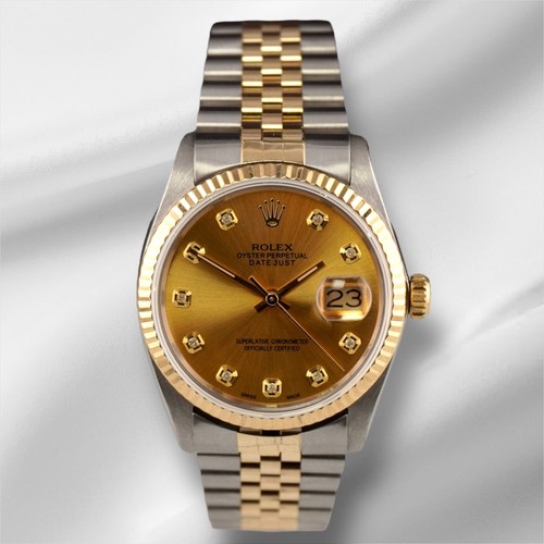 Rolex datejust 36mm jaune - rolex, or