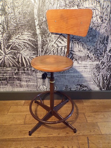 Ancien chaise atelier métal - ancien,