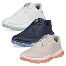 Ecco Femmes 2025 LT1 W Boa Fermeture Étanche Cuir Golf Chaussures Spikeless