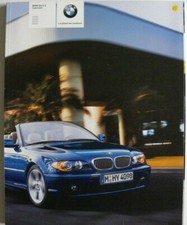 Brochure BMW Cabriolet Série 3 de 2003