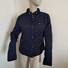 Veste matelassée blouson bleu