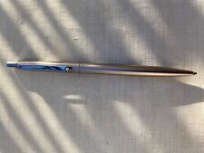 Mont Blanc Stylo Bille " Noblesse " Métal Brossé/ Chrome/ Vintage