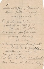 Jules PASCIN Funny Autograph Letter to Marcel SAUVAGE Dance Invitation