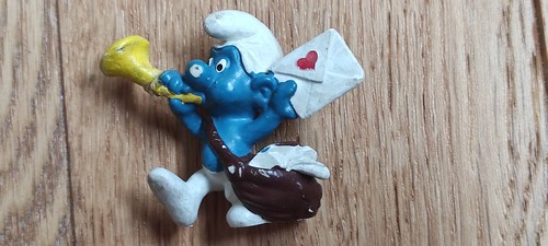 Figurine schtroumpf facteur - figurine,