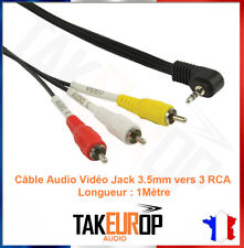 3.5 mm jack à 3 RCA Câble