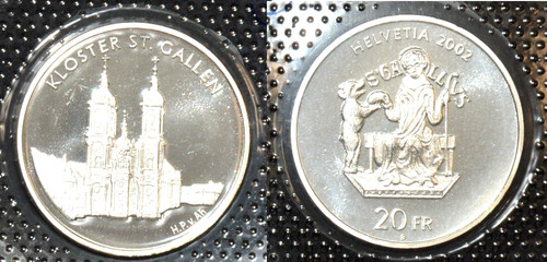 10085 20f suisse argent - -,
