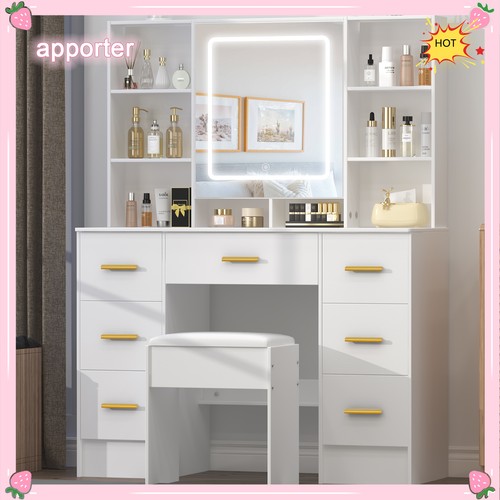 Large led vanity makeup table - led,