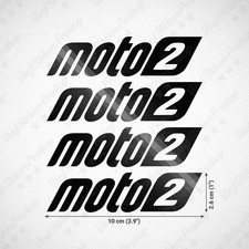 4 stickers MOTOGP 10 cm NOIR