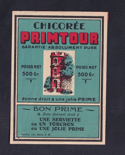 Ancienne étiquette chicorée - ancienne,
