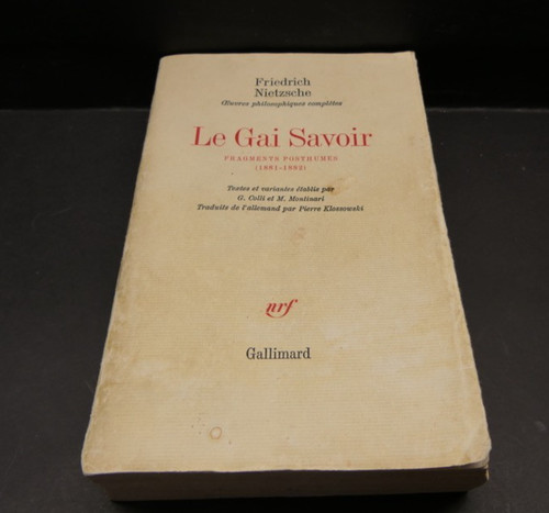 Gai savoir fragments - le,