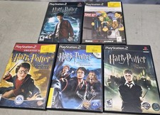 5 Harry Potter PlayStation 2 PS2 Game Azkaban Goblet Phoenix Quidditch Chamber