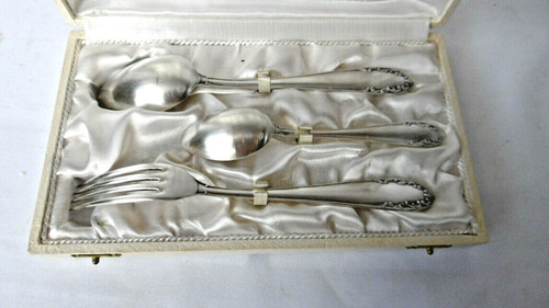 Silver metal cutlery set - silver,
