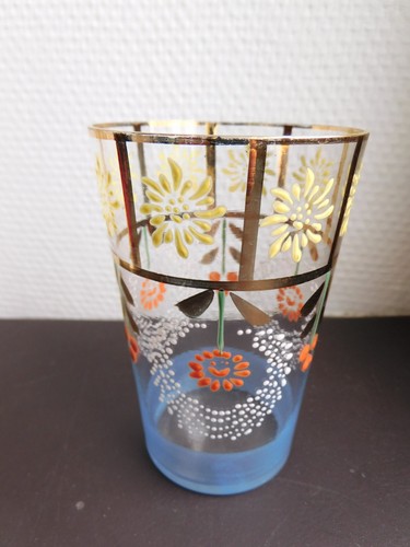 Ancien verre émaillé - ancien,